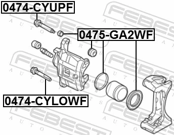 4605B166 Chrysler Kit de reparación de pinzas