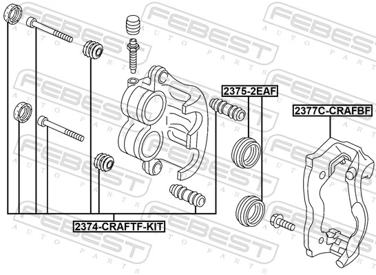 A0004207515 VAG Soporte, pinza de freno delantera