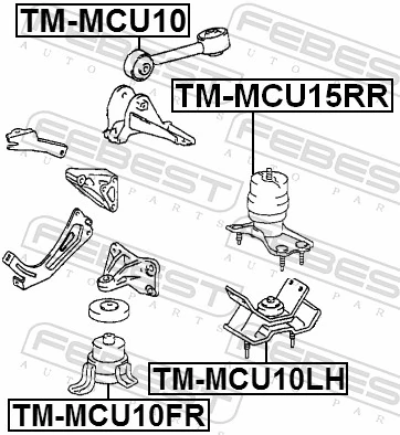 Soporte de motor delantero Lexus RX 300 SUV (MCU15) (2000 - 2003) precio, desde 71,39 EUR