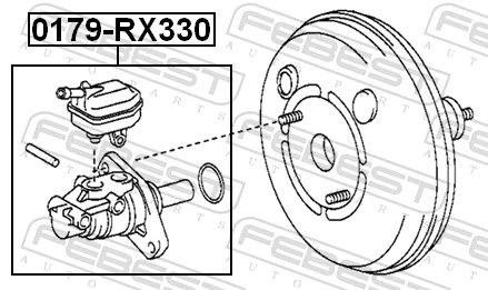 Cilindro principal de frenos para Lexus RX 300/330/350/400H U3