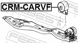 CRMCARVF Febest Soportes de motor delantero