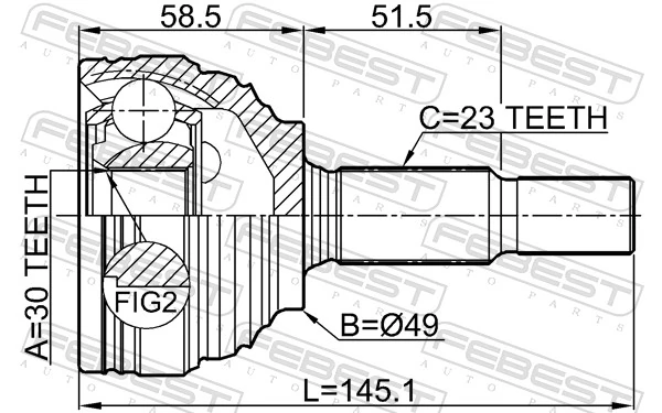 Junta homocinética para Renault Megane II LM0, LM1