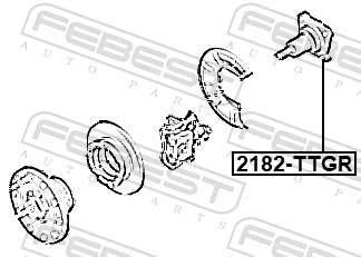 2182TTGR Febest Mangueta trasera