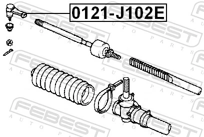  Rótula barra de dirección Daihatsu Terios 1