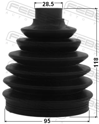 1217CM Febest Fuelle exterior izquierdo de junta homocinética