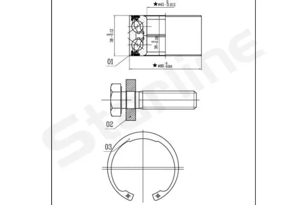 Cojinete de rueda delantero para Ford Galaxy WGR