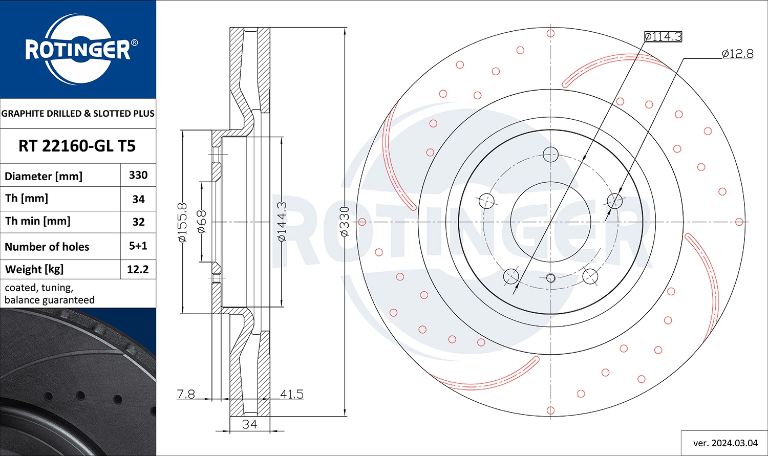 RT22160GLT5 Rotinger