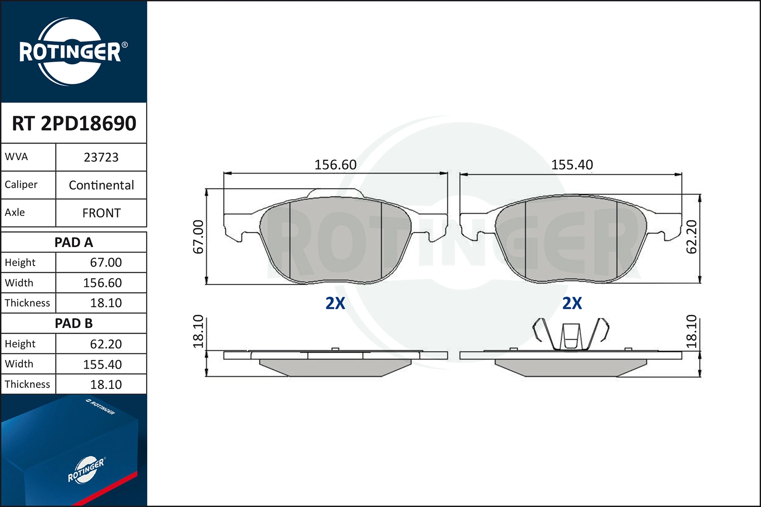 Comprar Pastillas de freno delanteras de disco Mazda 5 II CR a bajo precio