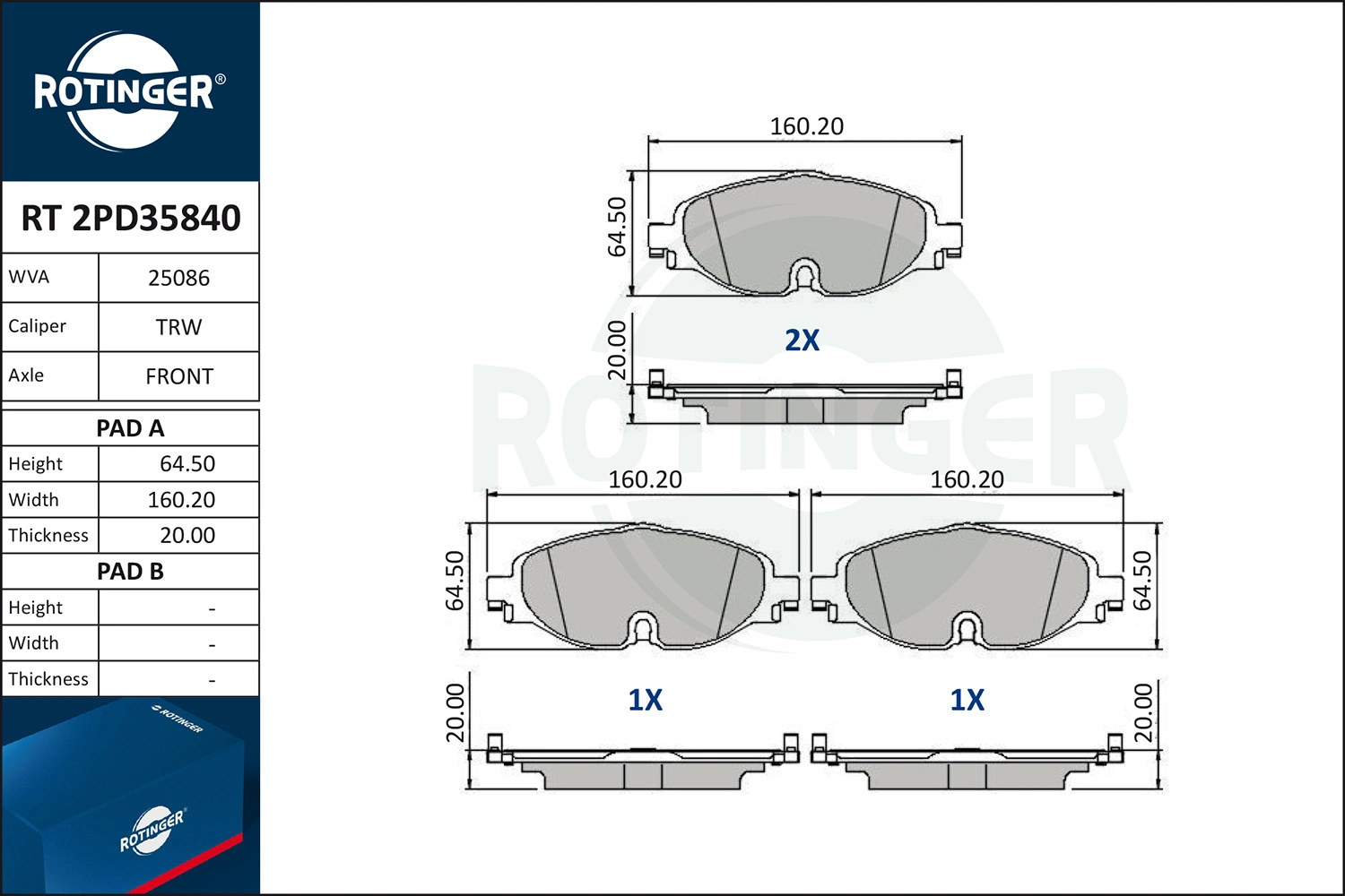 Juego de pastillas de freno Skoda Kodiaq  (NS6, NS7, NV7)