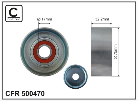 Rodillo tensor para Toyota Land Cruiser  (J9)