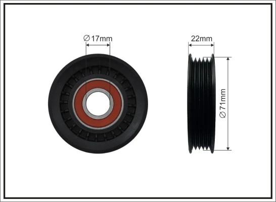 Comprar 1222483 Kraft Polea tensora, correa poli V