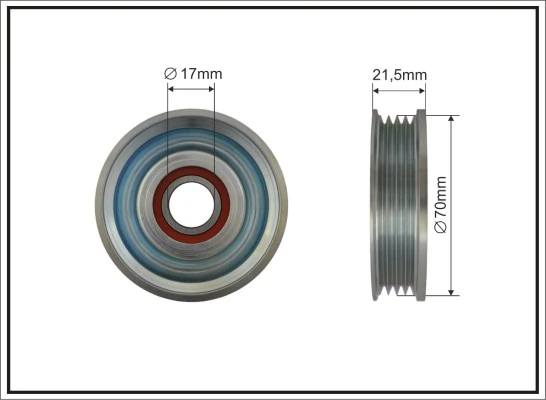 Polea tensora para Subaru Outback III B13, BP