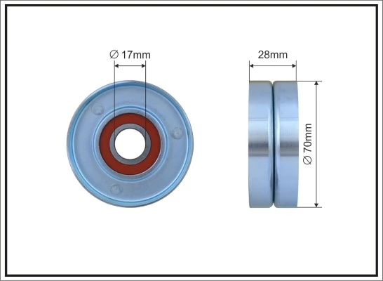 Polea tensora correa poli V para Hyundai I30 GDH