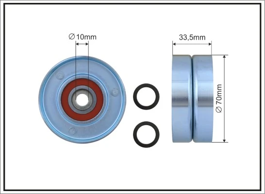 Rodillo de la polea Toyota Land Cruiser  (J12)