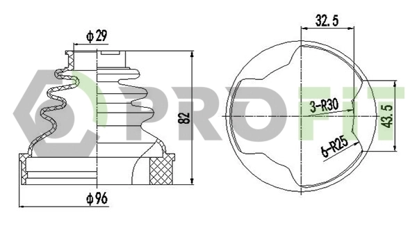 Comprar Fuelle de semieje delantero interior Citroen C4 II B7