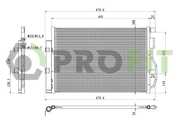 Comprar Condensador aire acondicionado Chevrolet Aveo III T300