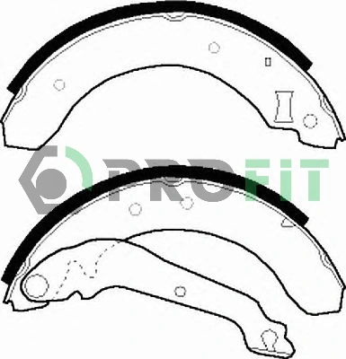 Zapatas de freno traseras Ford Sierra II