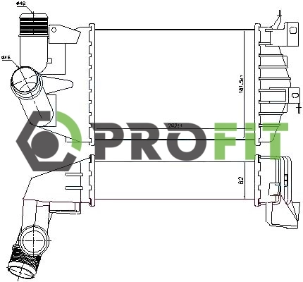 Radiador de intercooler para Opel Astra H L69