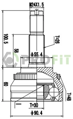 Junta homocinética exterior delantera Tiggo  SUV (2011-2026) original desde 45,75 €