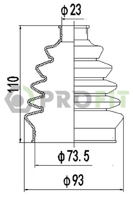 Fuelle semieje delantero exterior Lada 6001550547