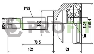 Junta homocinética exterior delantera Sorento I SUV (2002-2006) original desde 44,02 €