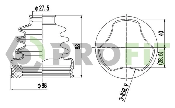 Comprar Fuelle de semieje delantero interior Ford Focus II DA, HCP, DP