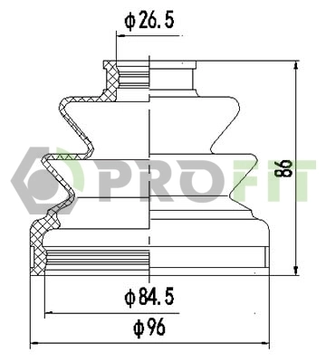 Fuelle transmisión delantero exterior para Toyota Celica  T16