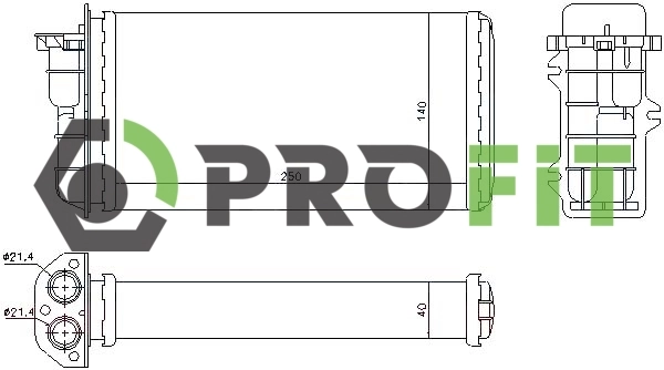 Radiador de calefacción Fiat Bravo 1 182