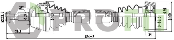 Árbol de transmisión delantero derecho Volkswagen Golf IV hatchback (1J1) (1997 - 2008) precio, desde 70,12 USD