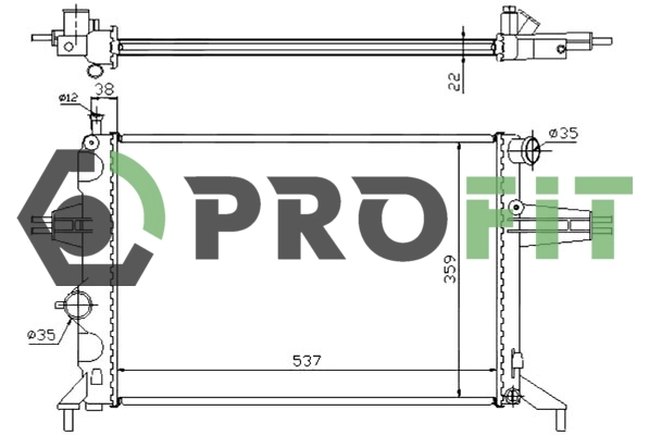 Radiador 09202503 Opel