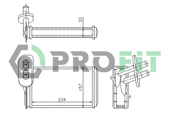 Radiador interior para Seat Toledo I 1L