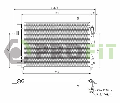 Aire acondicionado capacitor Hyundai Getz hatchback (TB) (2002 - 2011) precio, desde 58,08 EUR