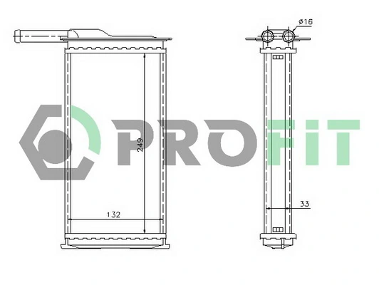 Radiador interior para Ford Sierra II BNG