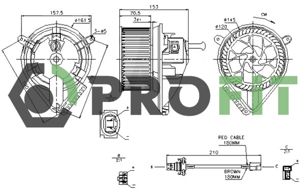 Ventilador de habitáculo para Mercedes Sprinter I 3-t 903