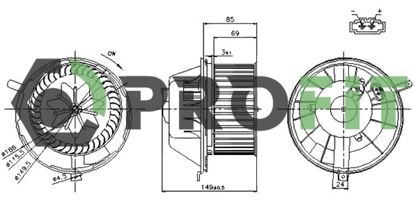  Ventilador habitáculo Seat Altea 
