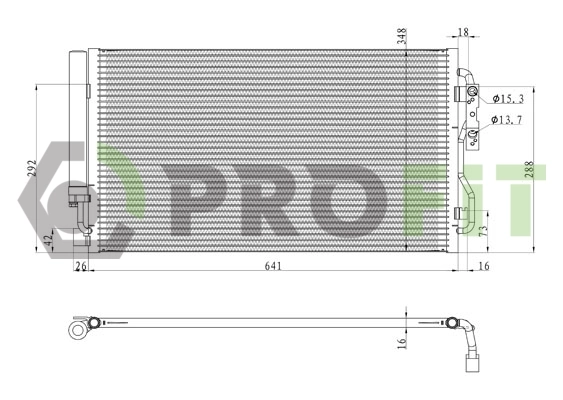Radiador de aire acondicionado para BMW 1  F21