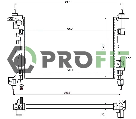 95530546 Peugeot/Citroen Refrigeración del motor