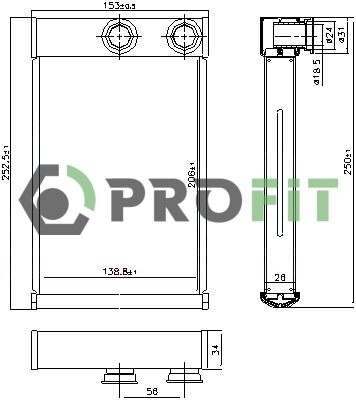 Radiador interior para Opel Insignia A G09