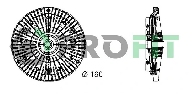 Embrague viscoso para Mercedes Sprinter I 3-t 903