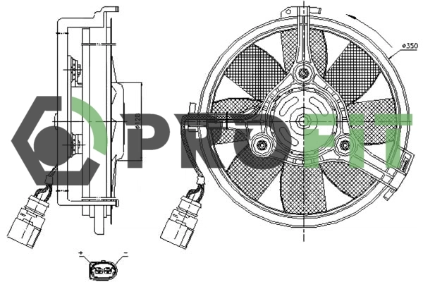  Ventilador del motor Volkswagen Passat 