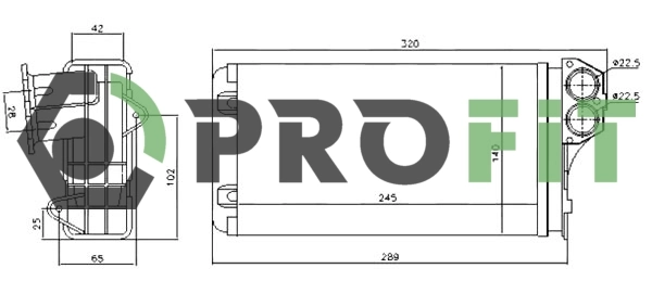 Radiador calefacción 6083004 Frig AIR