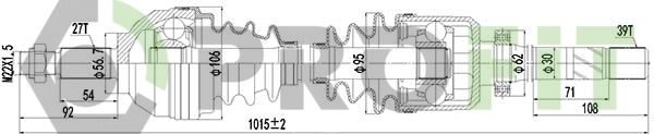 Comprar 391003953R Nissan/Infiniti Semieje delantero derecho