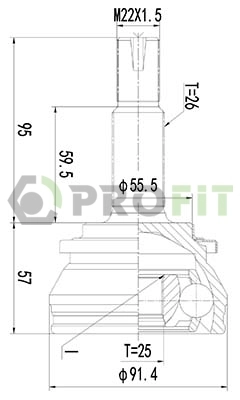 Junta homocinética exterior delantera Prius hatchback (2009-2016) original desde 43,53 €