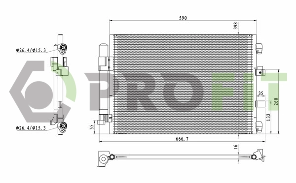 Condensador aire acondicionado 814194 VALEO