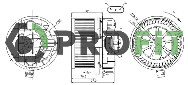 Ventilador de habitáculo para Renault Scenic GRAND II JM0, JM1