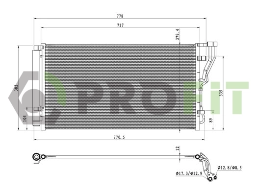Condensador aire acondicionado Hyundai Sonata 6 YF