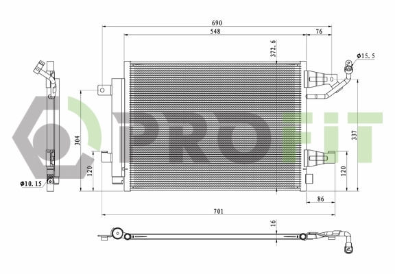 Comprar Condensador aire acondicionado Mitsubishi Colt VII Z3