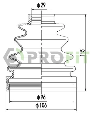 Fuelle transmisión delantero exterior para Mercedes Vito I 638