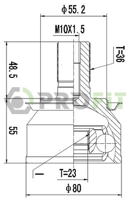 Junta homocinética para Ford Focus II CA5