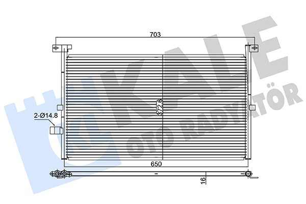 Condensador para Ford Mondeo III (B5Y)
